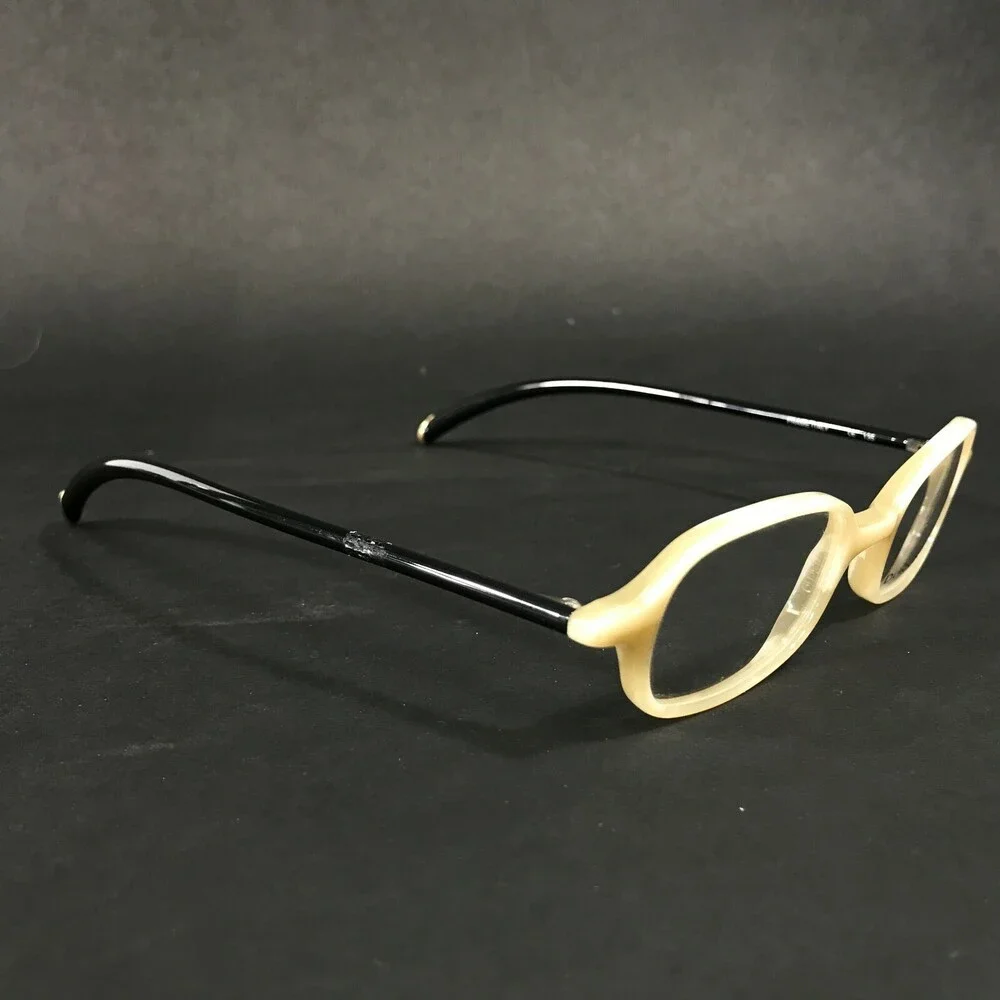 Donna Karan 8814 729 Eyeglasses Frames Ivory Black Rectangular 42-20-135